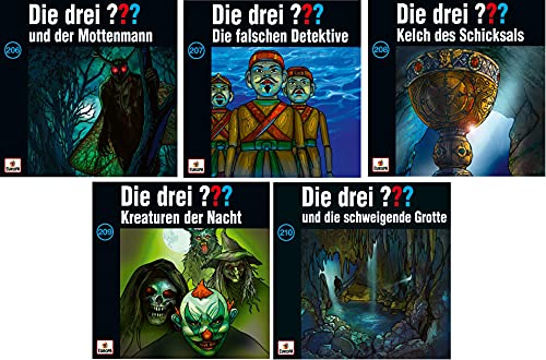 Die Drei ??? (Fragezeichen) - Folge/CD 206-210 im Set - Deutsche Originalware [5 CDs] von music-movie-more