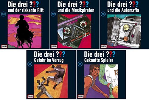 Die Drei ??? (Fragezeichen) - Folge/CD 51-55 im Set - Deutsche Originalware [5 CDs] von music-movie-more