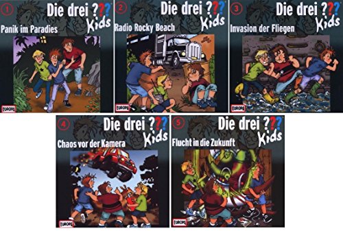 Die Drei ??? (Fragezeichen) Kids - Folge/CD 1-5 - Starter Set - Deutsche Originalware [5 CDs] von music-movie-more