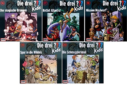 Die Drei ??? (Fragezeichen) Kids - Folge/CD 16-20 im Set - Deutsche Originalware [5 CDs] von music-movie-more