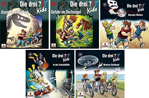 Die Drei ??? (Fragezeichen) Kids - Folge/CD 61-65 im Set - Deutsche Originalware [5 CDs] von music-movie-more