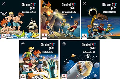 Die Drei ??? (Fragezeichen) Kids - Folge/CD 66-70 im Set - Deutsche Originalware [5 CDs] von music-movie-more