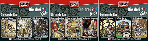 Die Drei ??? (Fragezeichen) Kids - Folgen 19-27 (3 CD Box 7+8+9) im Set - Deutsche Originalware [9 CDs] von music-movie-more