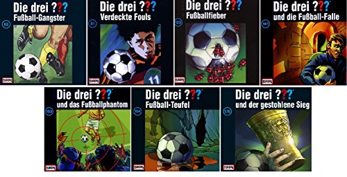 Die Drei ??? (Fragezeichen) - die Fußball-Folgen (63+81+123+141+153+164+176) im Set - Deutsche Originalware [7 CDs] von music-movie-more