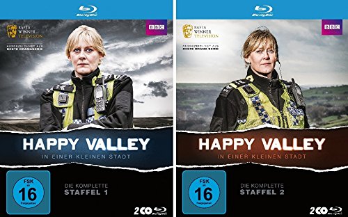 Happy Valley - In einer kleinen Stadt - Staffel 1+2 im Set - Deutsche Originalware [4 Blu-rays] von music-movie-more