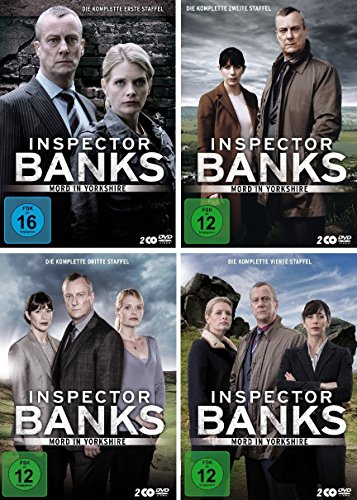 Inspector Banks - Mord in Yorkshire: Die komplette Staffel 1-4 im Set - Deutsche Originalware [8 DVDs] von music-movie-more