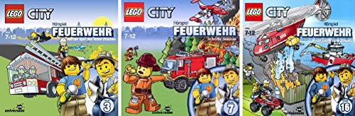 Lego City - Feuerwehr Hörspiel Set (CD 3/7/16) - Deutsche Originalware [3 CDs] von music-movie-more