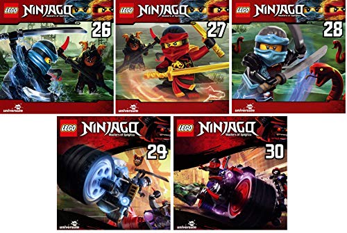 Lego Ninjago - Hörspiel CD 26-30 (26+27+28+29+30) im Set - Deutsche Originalware [5 CDs] von music-movie-more