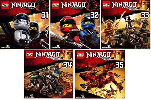 Lego Ninjago - Hörspiel CD 31-35 (31+32+33+34+35) im Set - Deutsche Originalware [5 CDs] von music-movie-more