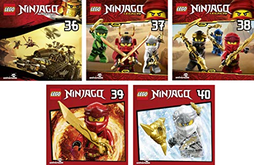 Lego Ninjago - Hörspiel CD 36-40 (36+37+38+39+40) im Set - Deutsche Originalware [5 CDs] von music-movie-more