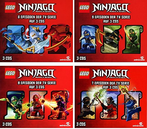 Lego Ninjago - Hörspielbox 1+2+3+4 im Set - Deutsche Originalware [12 CDs] von music-movie-more