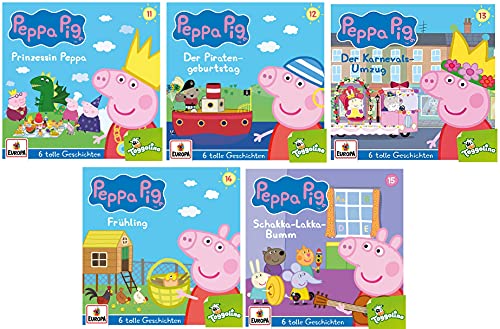 Peppa Pig - Hörspiele / CD 11 - 15 im Set - Deutsche Originalware [5 CDs] von music-movie-more