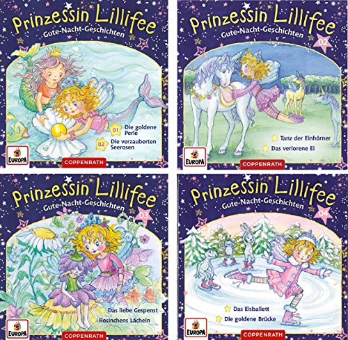 Prinzessin Lillifee - Gute Nacht Geschichten CD 1-4 im Set - Deutsche Originalware [4 CDs] von music-movie-more