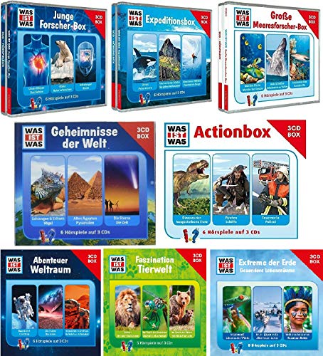 Was ist was - Hörspielboxen Vol. 1-8 - 48 Hörspiele in 8 Boxen im Set - Deutsche Originalware [24 CDs] von music-movie-more