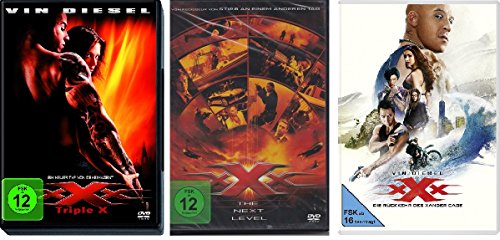 xXx - Triple X (1+2 The Next Level + 3 Die Rückkehr des Xander Cage) im Set - Deutsche Originalware [3 DVDs] von music-movie-more