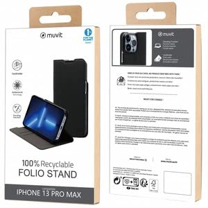 Muvit for Change-Folio-Ständer, recycelt, für iPhone 13 Pro Max von muvit ACTIVE
