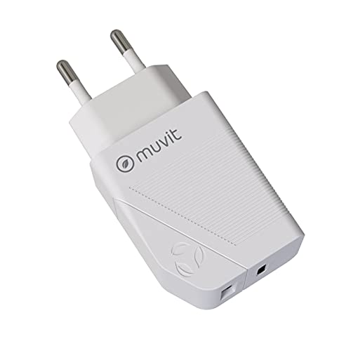 Muvit Für Wechselladegerät SECTEUR PD 20W + QC 3.0 18W Blanc Muvit Für Wechselladegerät SECTEUR PD 20W + QC 3.0 18W Blanc von muvit ACTIVE