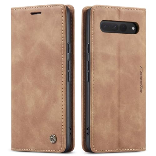 mvced Handyhülle Kompatibel mit Google Pixel 8,Premium Leder Flip Case Schutzhülle mit Standfunktion,Braun mvced Handyhülle Kompatibel mit Google Pixel 8,Premium Leder Flip Case Schutzhülle mit Standfunktion,Braun von mvced