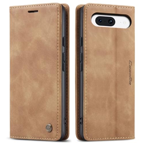 mvced Handyhülle Kompatibel mit Google Pixel 8A,Premium Leder Flip Case Schutzhülle mit Standfunktion,Braun mvced Handyhülle Kompatibel mit Google Pixel 8A,Premium Leder Flip Case Schutzhülle mit Standfunktion,Braun von mvced