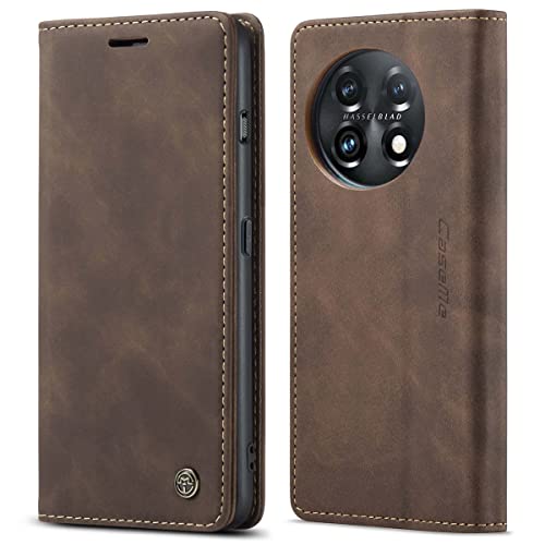 mvced Handyhülle Kompatibel mit OnePlus 11 5G,Premium Leder Flip Case Schutzhülle mit Standfunktion,Kaffee mvced Handyhülle Kompatibel mit OnePlus 11 5G,Premium Leder Flip Case Schutzhülle mit Standfunktion,Kaffee von mvced
