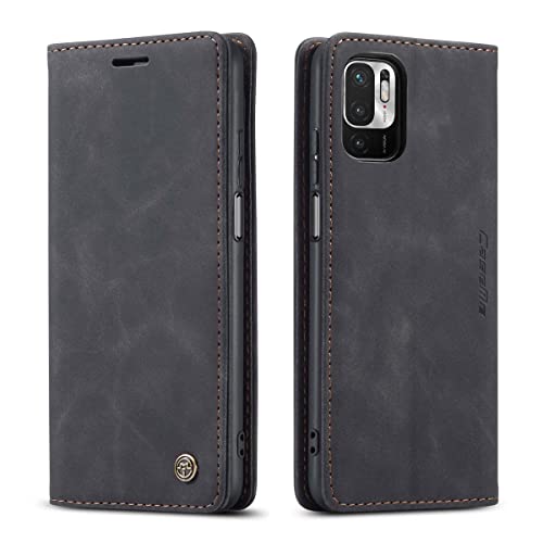 mvced Handyhülle Kompatibel mit Redmi Note 10 5G/Mi Poco M3 Pro 5G,Premium Leder Flip Case Schutzhülle mit Standfunktion,Schwarz mvced Handyhülle Kompatibel mit Redmi Note 10 5G/Mi Poco M3 Pro 5G,Premium Leder Flip Case Schutzhülle mit Standfunktion,Schwarz von mvced