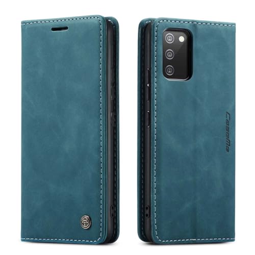 mvced Handyhülle Kompatibel mit Samsung Galaxy A02S,Premium Leder Flip Case Schutzhülle mit Standfunktion,Blau mvced Handyhülle Kompatibel mit Samsung Galaxy A02S,Premium Leder Flip Case Schutzhülle mit Standfunktion,Blau von mvced