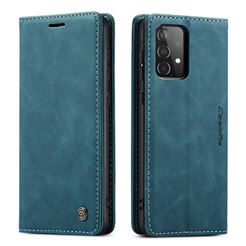 mvced Handyhülle Kompatibel mit Samsung Galaxy A52 4G/5G,Premium Leder Flip Case Schutzhülle mit Standfunktion,Blau mvced Handyhülle Kompatibel mit Samsung Galaxy A52 4G/5G,Premium Leder Flip Case Schutzhülle mit Standfunktion,Blau von mvced