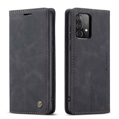 mvced Handyhülle Kompatibel mit Samsung Galaxy A52 4G/5G,Premium Leder Flip Case Schutzhülle mit Standfunktion,Schwarz mvced Handyhülle Kompatibel mit Samsung Galaxy A52 4G/5G,Premium Leder Flip Case Schutzhülle mit Standfunktion,Schwarz von mvced
