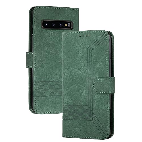 mvced Handyhülle Kompatibel mit Samsung Galaxy Note 8,Premium Leder Flip Case Schutzhülle mit Standfunktion,Grün von mvced