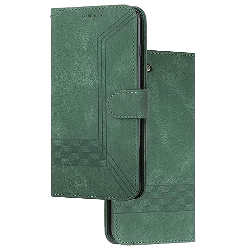 mvced Handyhülle Kompatibel mit Samsung Galaxy S22,Premium Leder Flip Case Schutzhülle mit Standfunktion,Grün mvced Handyhülle Kompatibel mit Samsung Galaxy S22,Premium Leder Flip Case Schutzhülle mit Standfunktion,Grün von mvced