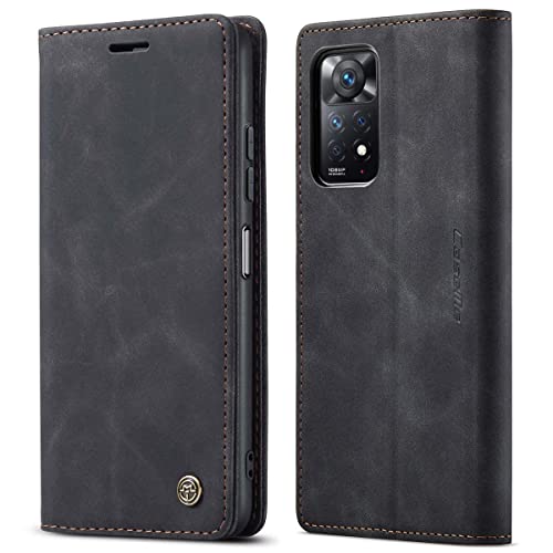 mvced Handyhülle Kompatibel mit Xiaomi Redmi Note 11 Pro 5G,Premium Leder Flip Case Schutzhülle mit Standfunktion,Schwarz mvced Handyhülle Kompatibel mit Xiaomi Redmi Note 11 Pro 5G,Premium Leder Flip Case Schutzhülle mit Standfunktion,Schwarz von mvced