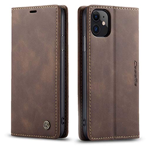 mvced Handyhülle Kompatibel mit iPhone 11 6.1,Premium Leder Flip Case Schutzhülle mit Standfunktion,Kaffee mvced Handyhülle Kompatibel mit iPhone 11 6.1,Premium Leder Flip Case Schutzhülle mit Standfunktion,Kaffee von mvced