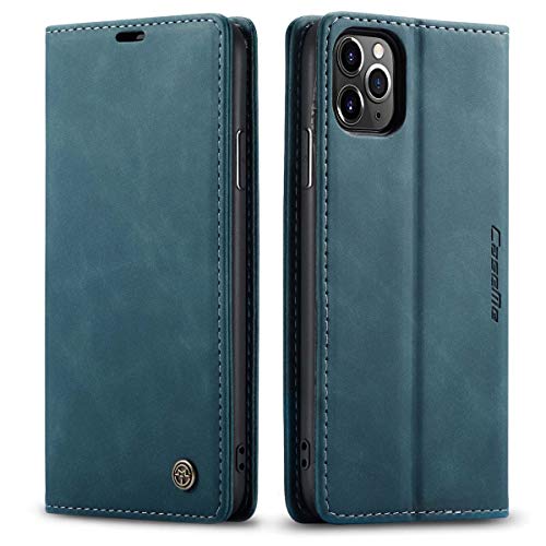 mvced Handyhülle Kompatibel mit iPhone 11 Pro 5.8,Premium Leder Flip Case Schutzhülle mit Standfunktion,Blau mvced Handyhülle Kompatibel mit iPhone 11 Pro 5.8,Premium Leder Flip Case Schutzhülle mit Standfunktion,Blau von mvced