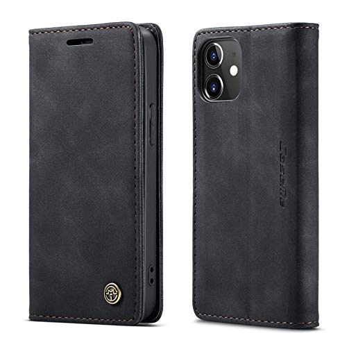 mvced Handyhülle Kompatibel mit iPhone 12 Mini 5.4,Premium Leder Flip Case Schutzhülle mit Standfunktion,Schwarz mvced Handyhülle Kompatibel mit iPhone 12 Mini 5.4,Premium Leder Flip Case Schutzhülle mit Standfunktion,Schwarz von mvced