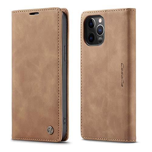 mvced Handyhülle Kompatibel mit iPhone 12 Pro Max 6.7,Premium Leder Flip Case Schutzhülle mit Standfunktion,Braun mvced Handyhülle Kompatibel mit iPhone 12 Pro Max 6.7,Premium Leder Flip Case Schutzhülle mit Standfunktion,Braun von mvced