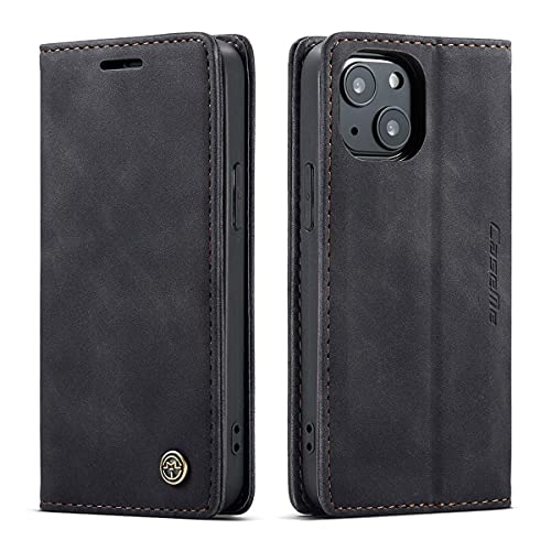 mvced Handyhülle Kompatibel mit iPhone 13 Mini,Premium Leder Flip Case Schutzhülle mit Standfunktion,Schwarz mvced Handyhülle Kompatibel mit iPhone 13 Mini,Premium Leder Flip Case Schutzhülle mit Standfunktion,Schwarz von mvced