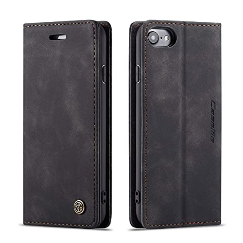 mvced Handyhülle Kompatibel mit iPhone 6/6s 4.7,Premium Leder Flip Case Schutzhülle mit Standfunktion,Schwarz mvced Handyhülle Kompatibel mit iPhone 6/6s 4.7,Premium Leder Flip Case Schutzhülle mit Standfunktion,Schwarz von mvced