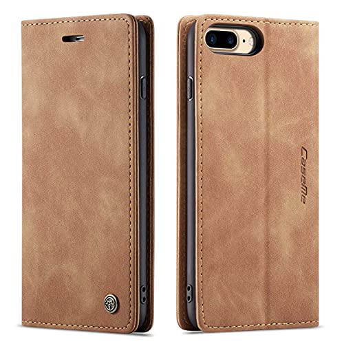 mvced Handyhülle Kompatibel mit iPhone 7/8 Plus 5.5,Premium Leder Flip Case Schutzhülle mit Standfunktion,Braun mvced Handyhülle Kompatibel mit iPhone 7/8 Plus 5.5,Premium Leder Flip Case Schutzhülle mit Standfunktion,Braun von mvced