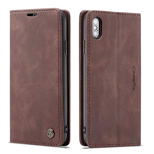 mvced Handyhülle Kompatibel mit iPhone XS Max 6.5,Premium Leder Flip Case Schutzhülle mit Standfunktion,Kaffee mvced Handyhülle Kompatibel mit iPhone XS Max 6.5,Premium Leder Flip Case Schutzhülle mit Standfunktion,Kaffee von mvced