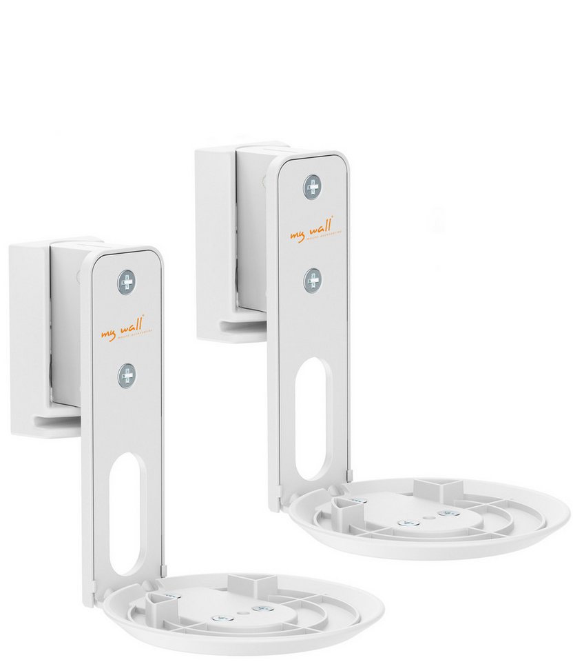 my wall Lautsprecher-Wandhalterung HS40WL, (Set, 2-teilig, neigbar, drehbar M5 Lautsprecheranschluss,integriertes Kabelmanagement) von my wall