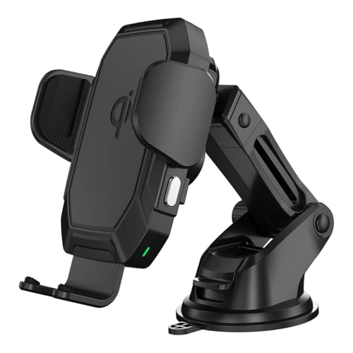 my wall Handyhalterung für Autos - HT52L, Qi-Schnelladefunktion, Smartphone Halterung mit 15W Wireless Charger, Lüftungs- & Saugnapfhalterung, KFZ-Handyladestation mit automatischer Klemme my wall Handyhalterung für Autos - HT52L, Qi-Schnelladefunktion, Smartphone Halterung mit 15W Wireless Charger, Lüftungs- & Saugnapfhalterung, KFZ-Handyladestation mit automatischer Klemme von my wall