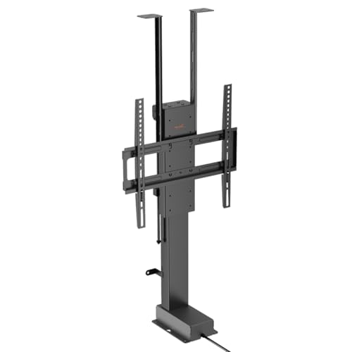 my wall TV Lift HP66-1L– Steuerung per Fernbedienung, App & Sprachbefehl (Alexa/Google), für 32"-48" (43-81 cm), Möbel- & Deckenmontage, bis 60 kg von my wall