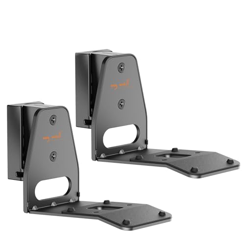 my wall HS41L Lautsprecher-Wandhalterung Neigbar, Drehbar Schwarz 2 St. von my wall