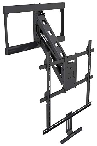 myWall HP55L TV-Wandhalter für Flachbildschirme 42“ – 65“ (107 – 165 cm) Tragkraft bis 28 kg, integrierte Gasdruckfeder, inkl. Halterung für Soundbar von my wall