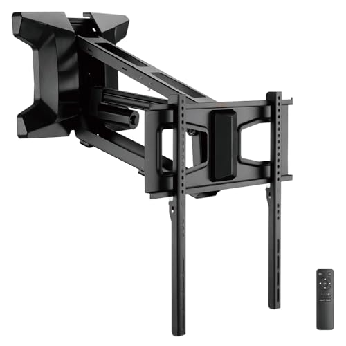 myWall HP60L Motorisierter Wandhalterung für Flachbildschirme 37“ - 70“ (94 - 178 cm) Tragkraft 35 kg motorisiert Funk-Fernbedienung Schwenkbar Drehbar von my wall