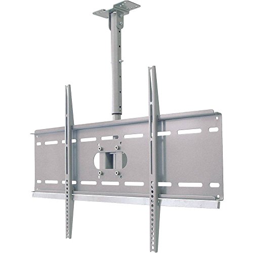 mywall HP3L Deckenhalterung für Flachbildschirme VESA Monitor 94 cm (37 Zoll) bis 160 cm (63 Zoll) Tragkraft 80 kg silber neigbar +5 bis -10° von my wall