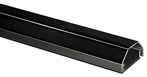mywall HZ4-0,75L Alu Kabelkanal für Wandhalterungen (2-er Set) 0,75 m schwarz von my wall