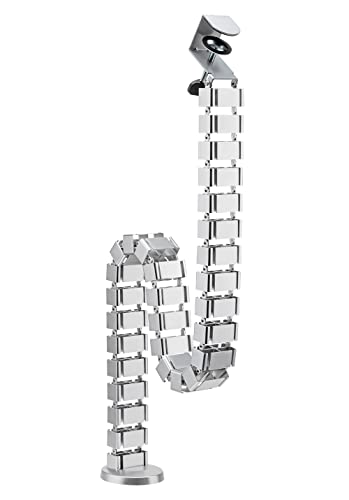 mywall Kabelführung HZ43SL mit Einer Länge bis 1.347 mm, Kabelmanagement für Schreibtische mit Klemmenfixierung, Kabelschlauch-Kabelkanal Rund, 4-Fach Kanalsystem mit modularer Wirbelstruktur mywall Kabelführung HZ43SL mit Einer Länge bis 1.347 mm, Kabelmanagement für Schreibtische mit Klemmenfixierung, Kabelschlauch-Kabelkanal Rund, 4-Fach Kanalsystem mit modularer Wirbelstruktur von my wall