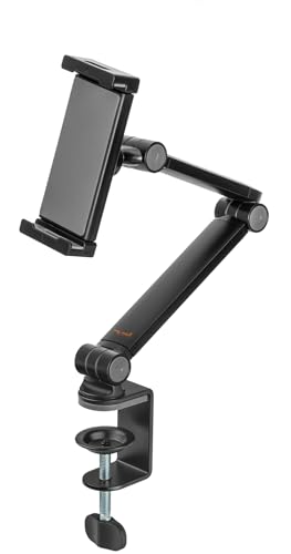 mywall Tablet & Smartphone Tischhalter - HT33L, Vollbeweglich, Handyhalterung, Tablethalter, Universal Kompatibel, Handy- und Tabletständer, Schützende Silikonpolster von my wall