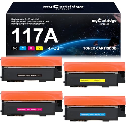 myCartridge SUPCOLOR Kompatibel für HP 117A Toner für Toner HP Color Laser MFP 179fnw für Toner Color Laser MFP 178nw für 150nw 117A Toner W2070A W2071A W2072A W2073A 4er-Pack myCartridge SUPCOLOR Kompatibel für HP 117A Toner für Toner HP Color Laser MFP 179fnw für Toner Color Laser MFP 178nw für 150nw 117A Toner W2070A W2071A W2072A W2073A 4er-Pack von myCartridge SUPCOLOR
